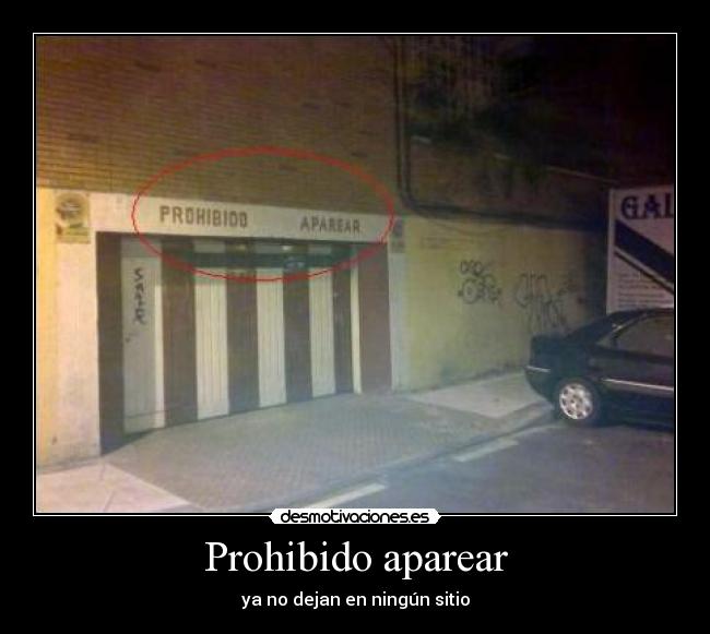 Prohibido aparear - 