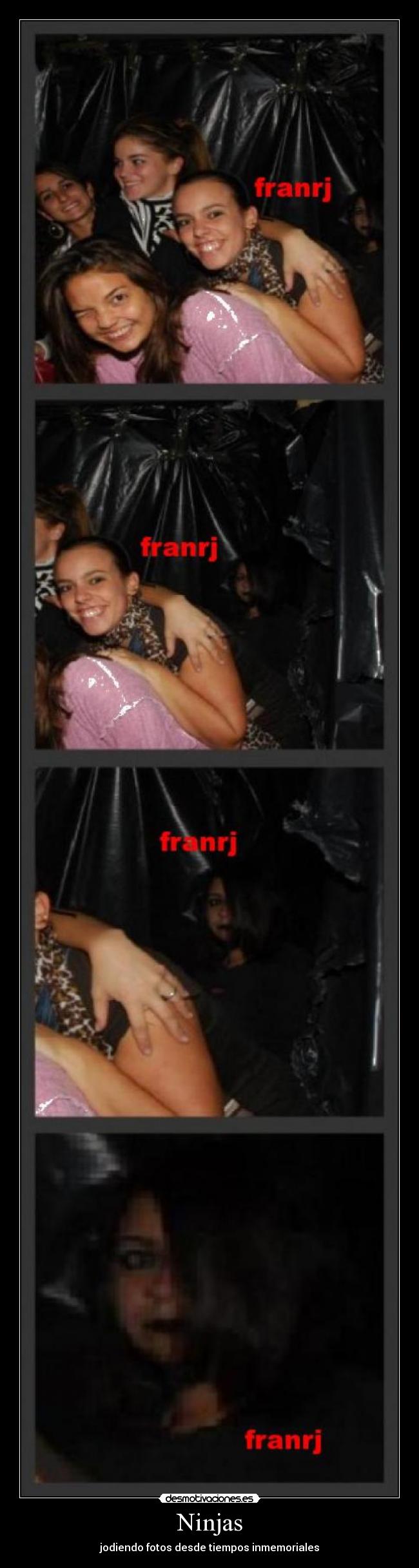 Ninjas - jodiendo fotos desde tiempos inmemoriales