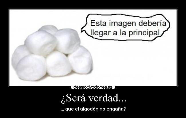 ¿Será verdad... - 