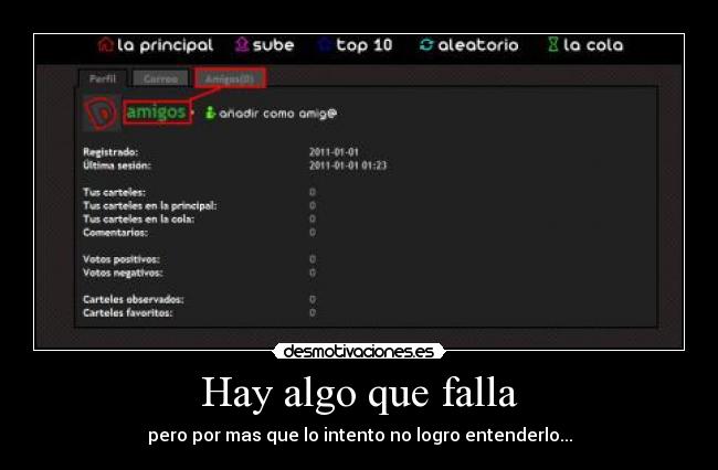 Hay algo que falla - 