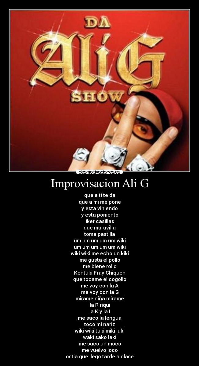 Improvisacion Ali G -