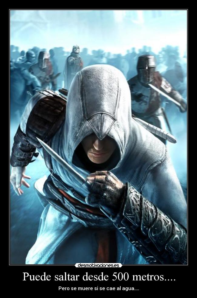 Puede saltar desde 500 metros.... -