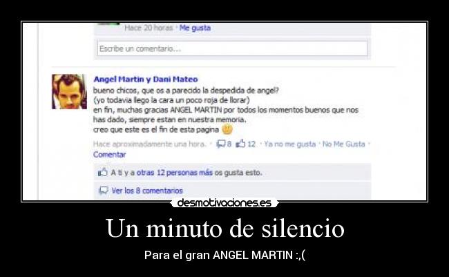 Un minuto de silencio -