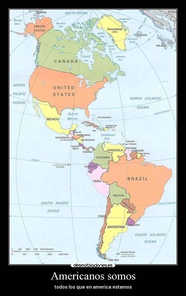 Americanos somos - todos los que en america estamos