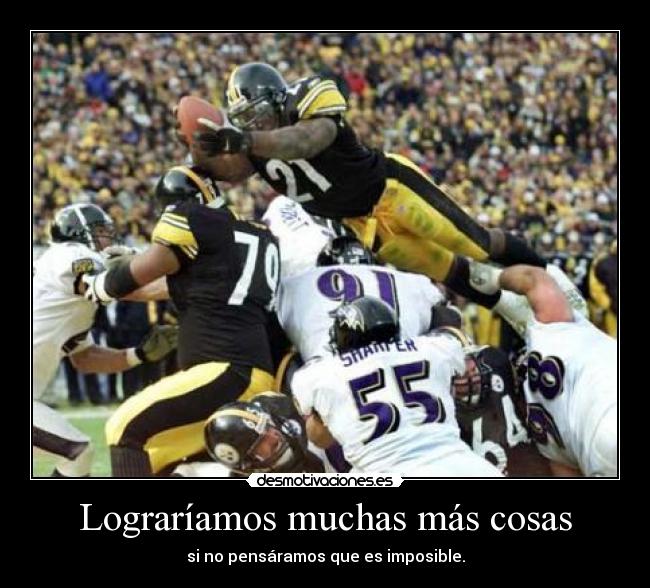 carteles futbol americano desmotivaciones