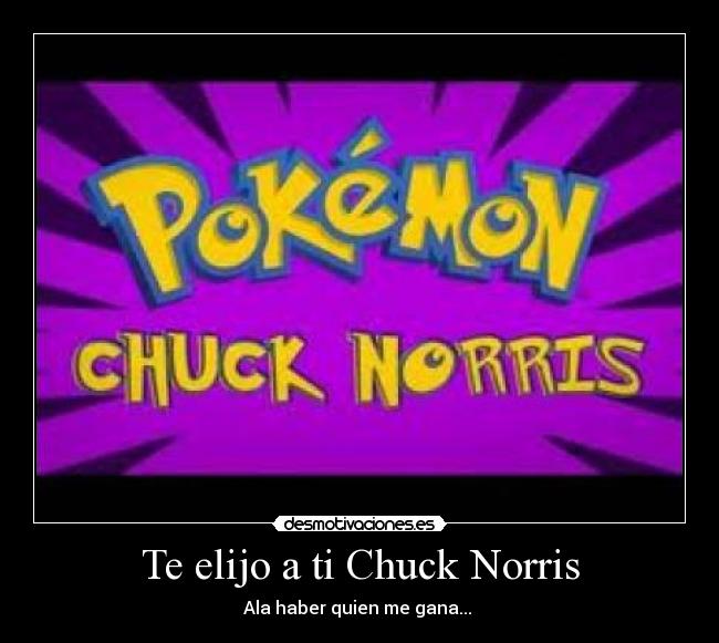 Te elijo a ti Chuck Norris - 
