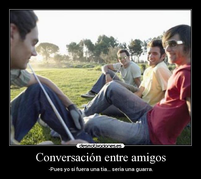 Conversación entre amigos -