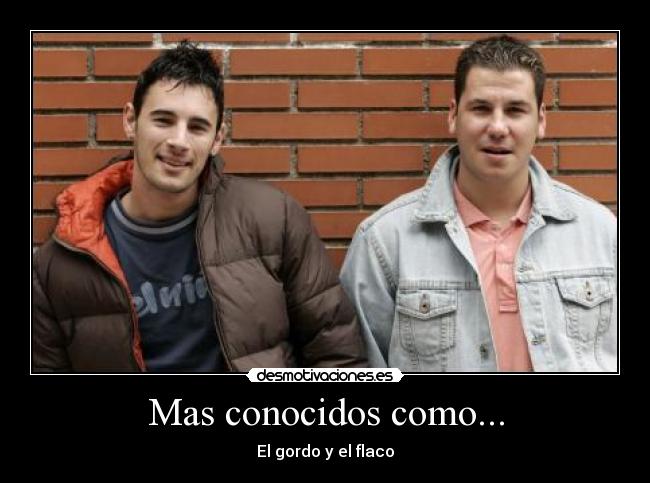 Mas conocidos como... - El gordo y el flaco