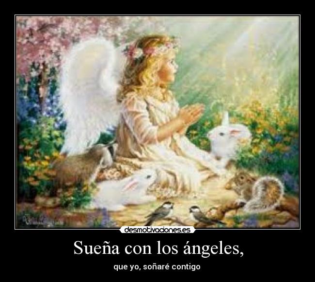 Sueña con los ángeles, - que yo, soñaré contigo ♥