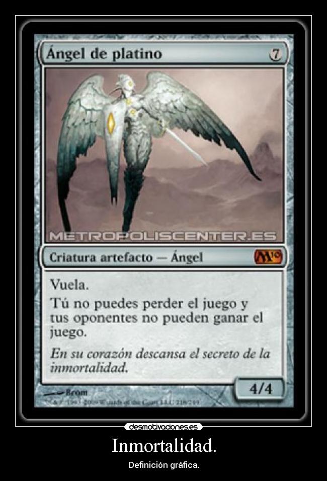 Inmortalidad. - Definición gráfica.