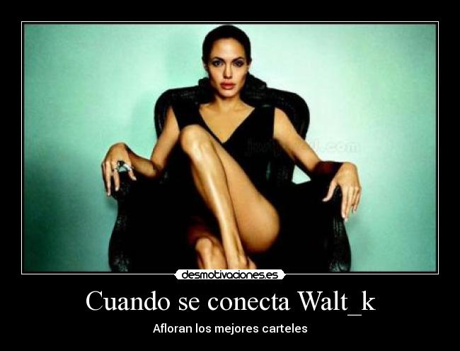 Cuando se conecta Walt_k - Afloran los mejores carteles