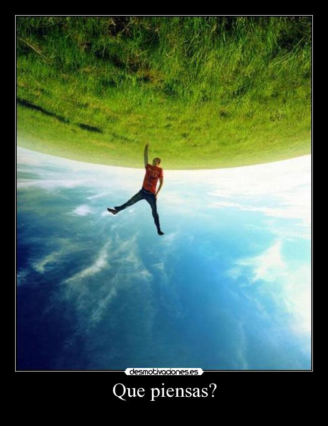 Que piensas? -