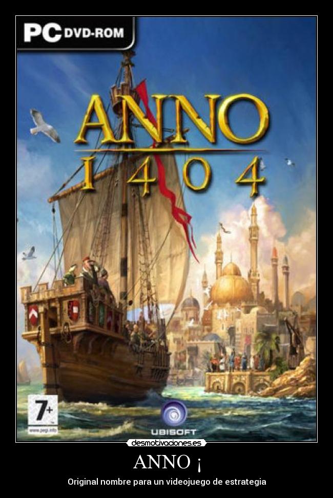 ANNO ¡ - Original nombre para un videojuego de estrategia
