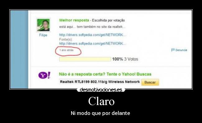 Claro - Ni modo que por delante 