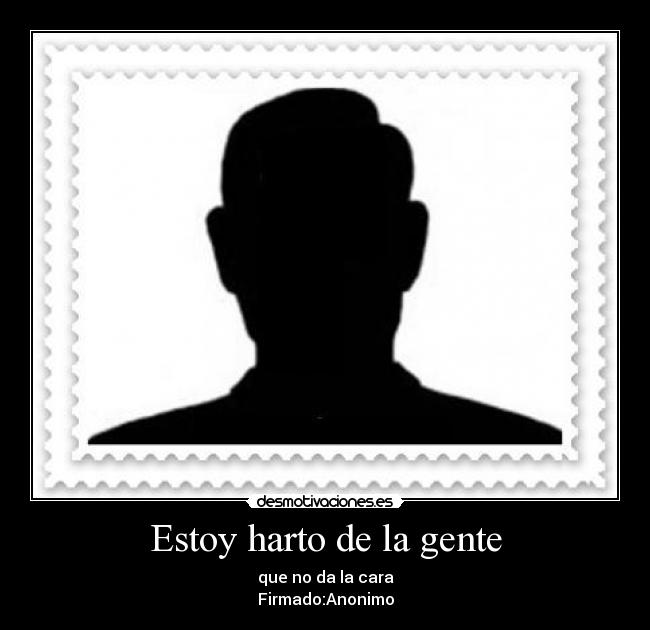 Estoy harto de la gente - 