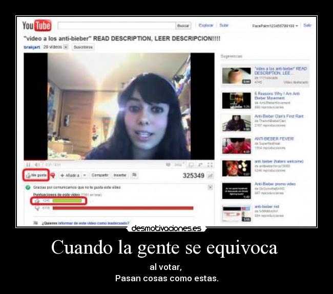 Cuando la gente se equivoca -