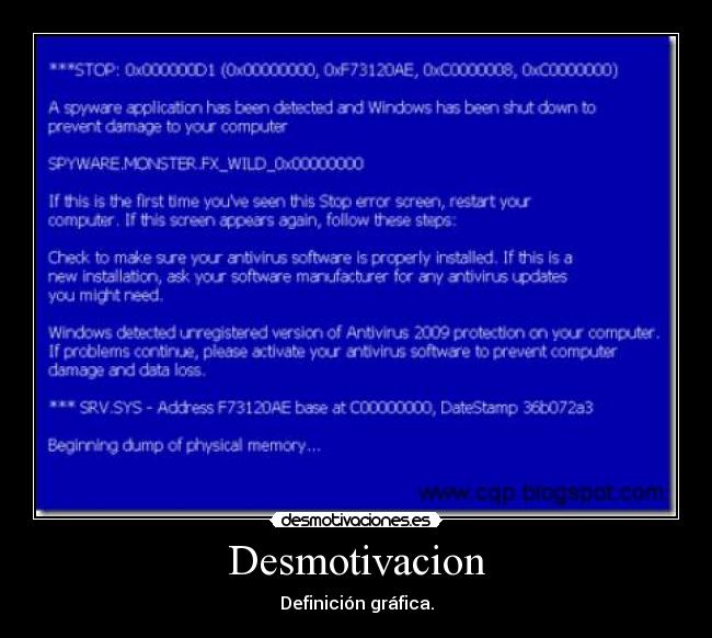 Desmotivacion - Definición gráfica.