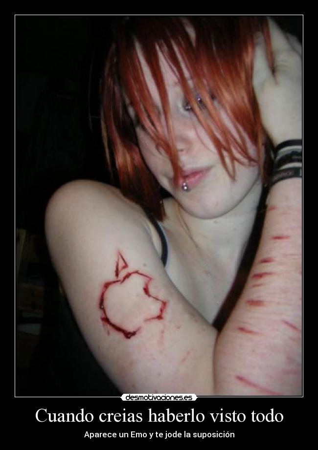 Cuando creias haberlo visto todo - Aparece un Emo y te jode la suposición