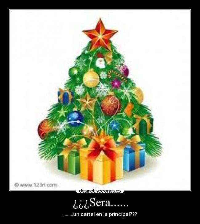 ¿¿¿Sera...... - ........un cartel en la principal???