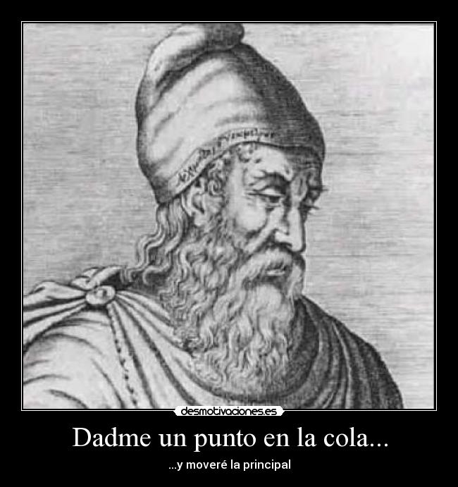 Dadme un punto en la cola... -