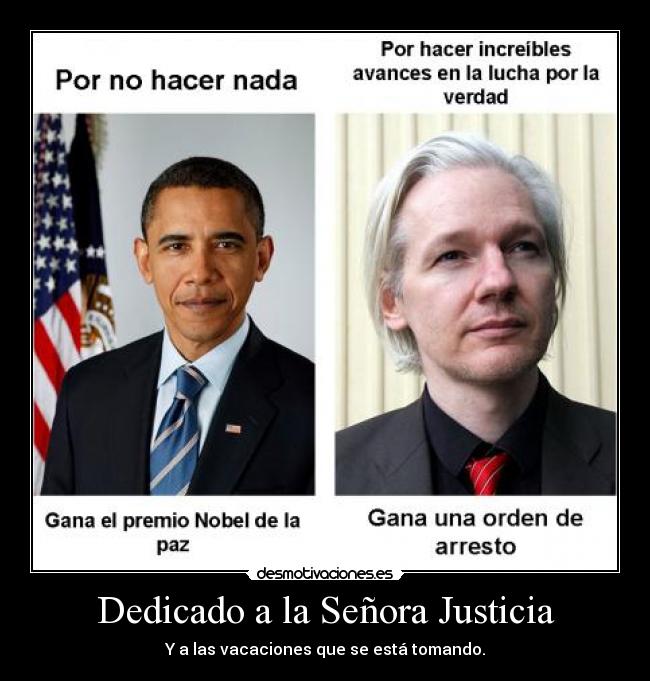 Dedicado a la Señora Justicia - 