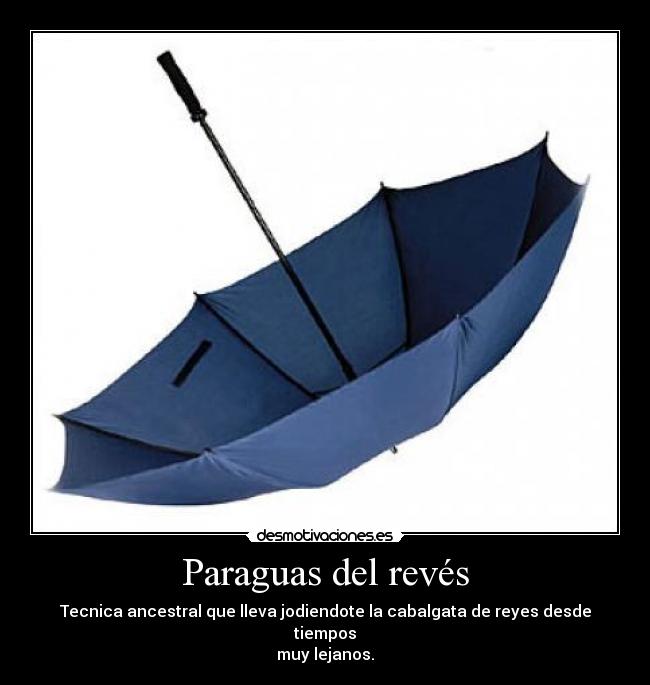 Paraguas del revés -