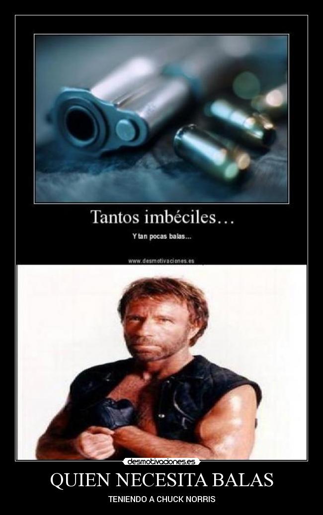 QUIEN NECESITA BALAS -