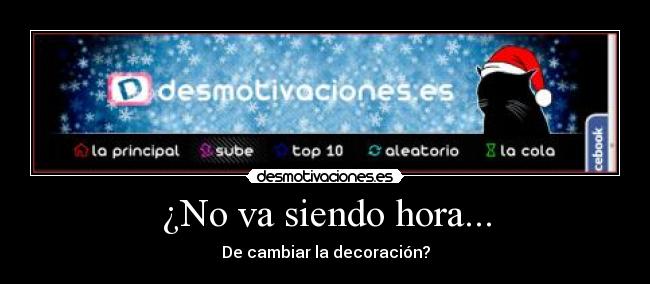 ¿No va siendo hora... - 