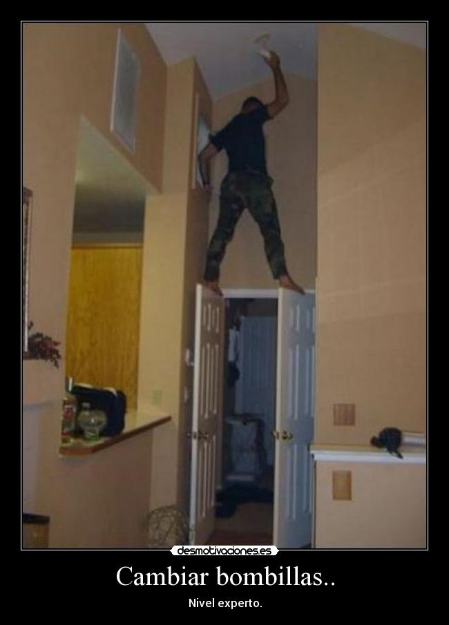 Cambiar bombillas.. -