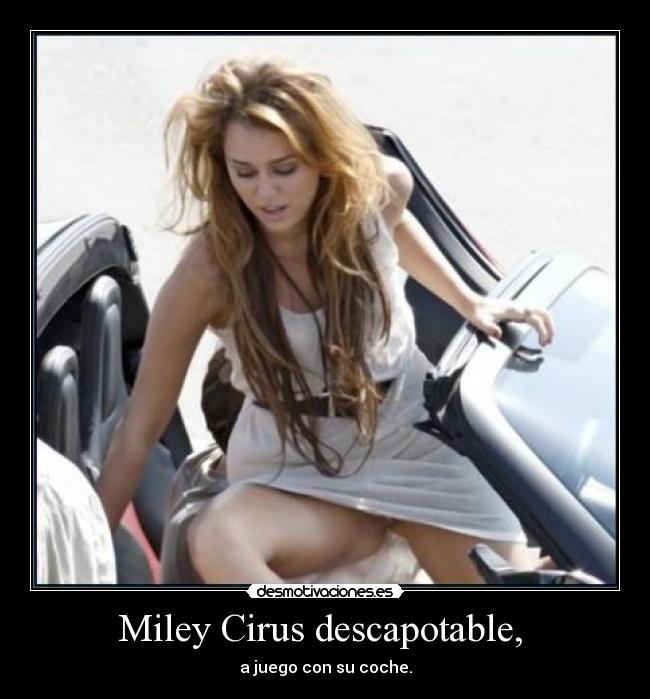 Miley Cirus descapotable,  - 