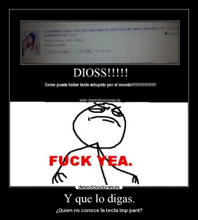 Y que lo digas. - 