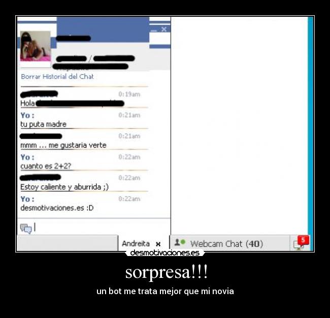 sorpresa!!! - un bot me trata mejor que mi novia
