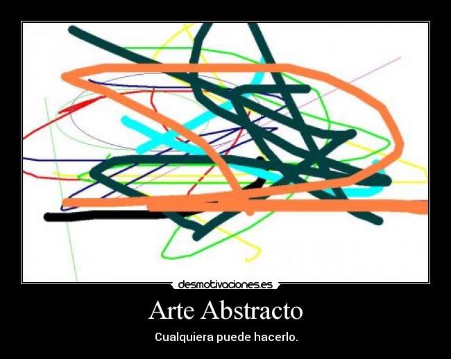 Arte Abstracto - Cualquiera puede hacerlo.