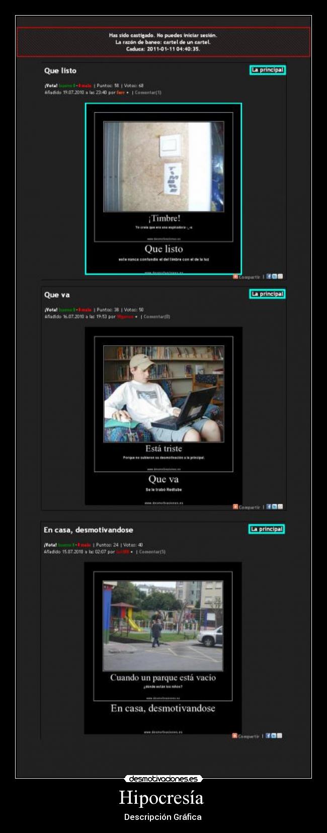 Hipocresía - Descripción Gráfica