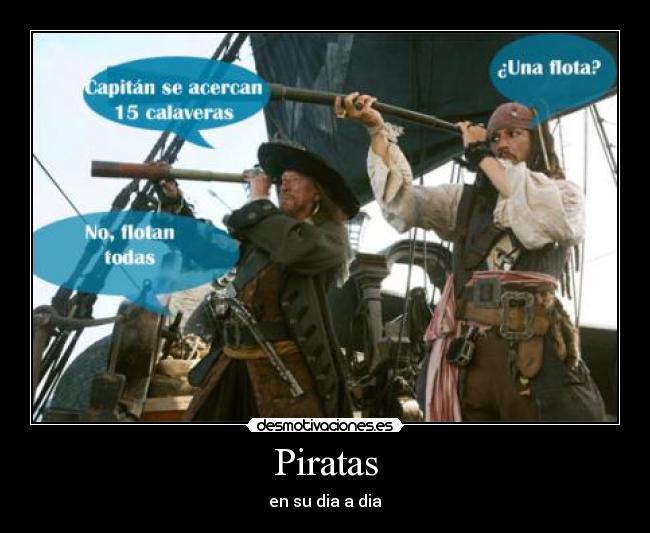 Piratas - en su dia a dia