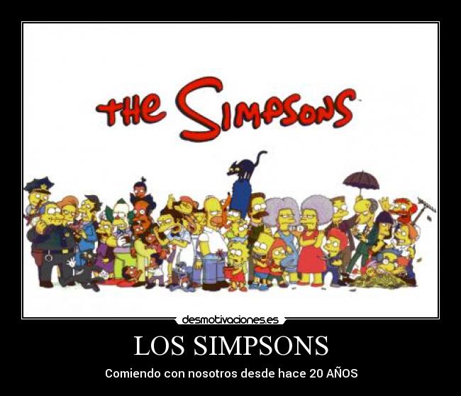 LOS SIMPSONS - Comiendo con nosotros desde hace 20 AÑOS
