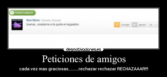 Peticiones de amigos -