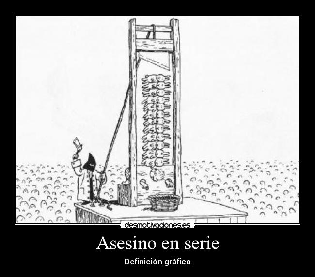 Asesino en serie - Definición gráfica