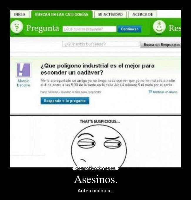 Asesinos. - 