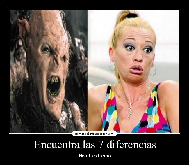 Encuentra las 7 diferencias - Nivel: extremo