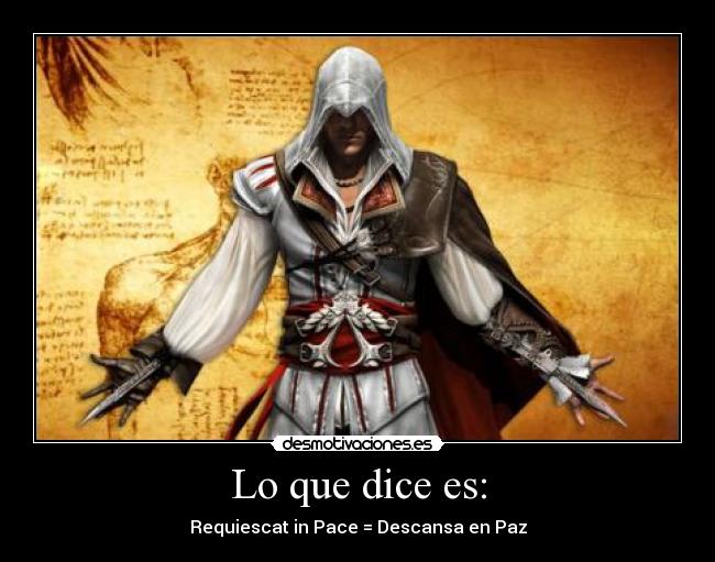 carteles assassins creed frase desmotivaciones