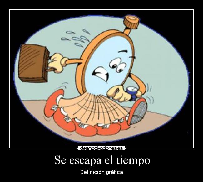 Se escapa el tiempo - Definición gráfica