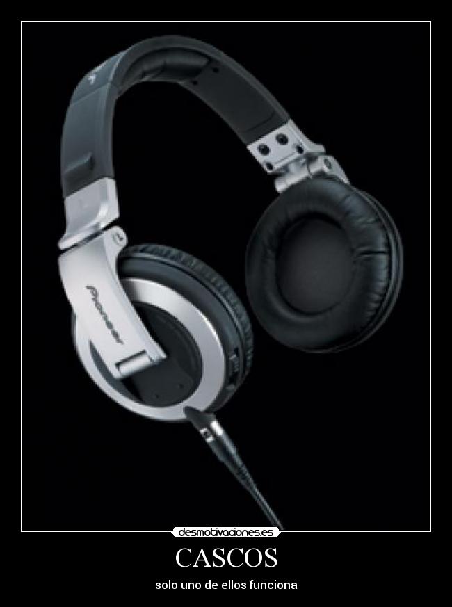 CASCOS - solo uno de ellos funciona
