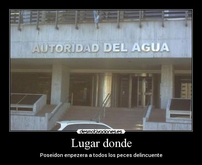 Lugar donde - Poseidon enpezera a todos los peces delincuente