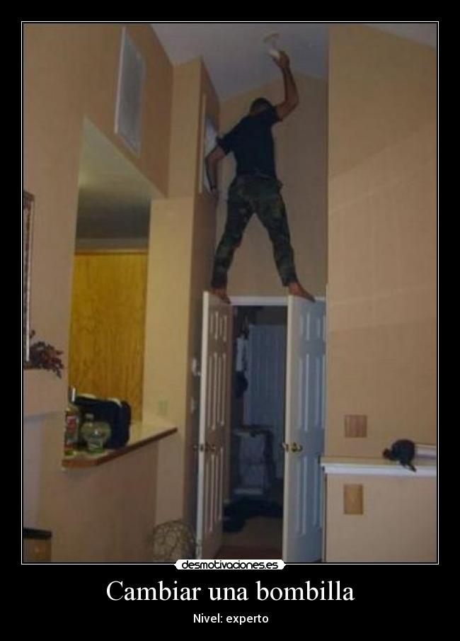 Cambiar una bombilla -