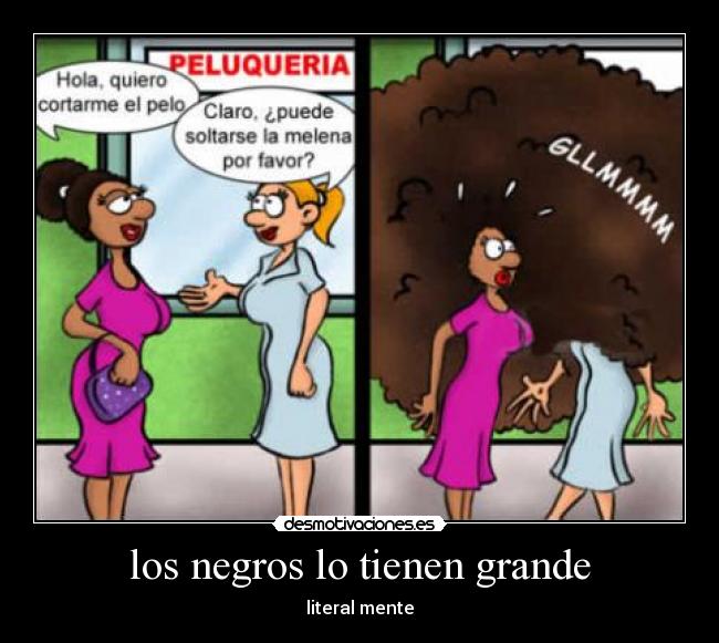 carteles negra pelo desmotivaciones