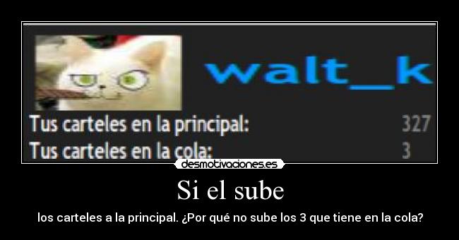 Si el sube - los carteles a la principal. ¿Por qué no sube los 3 que tiene en la cola?