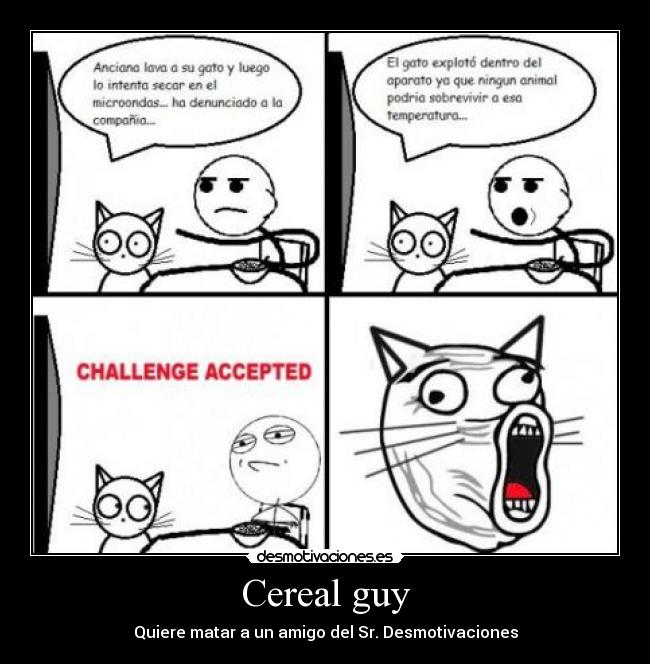 carteles cereal guy desmotivaciones