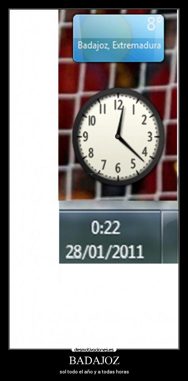 BADAJOZ - sol todo el año y a todas horas
