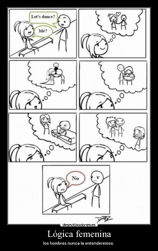 Lógica femenina - los hombres nunca la entenderemos.